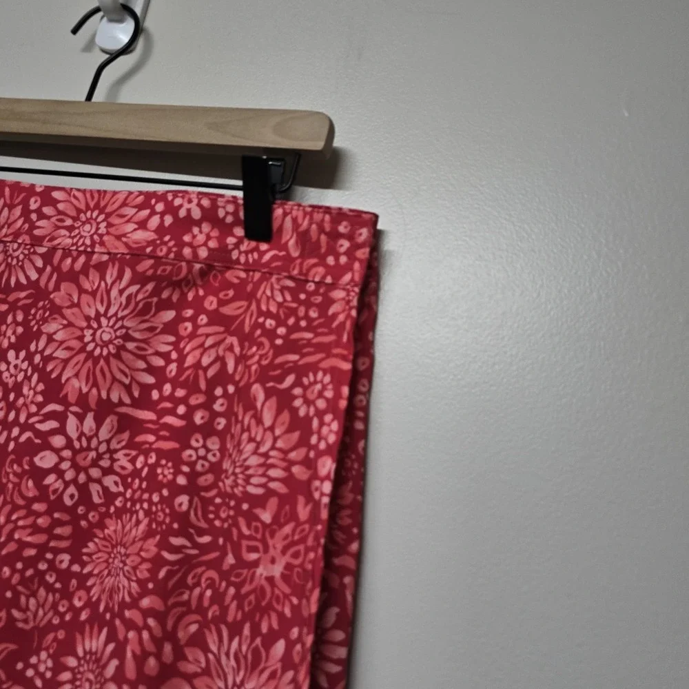 Ripskirt Dahlia Teaberry Wrap Cover Up Skirt Side‎ Pockets EUC Sz L Beach Resort